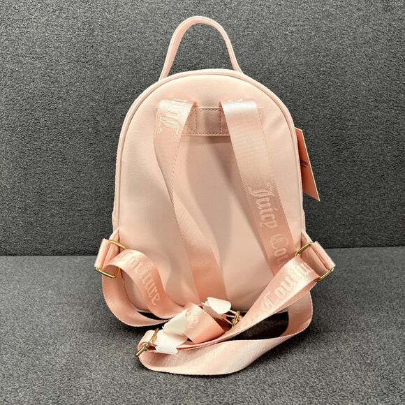 Juicy Couture Backpack Medium Powder blush‎ pink gold Logo main image 5